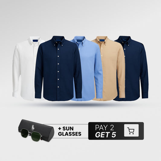 KIT RALPH L LINEN SHIRT [PAY 2 GET 5] + SUNGLASSES